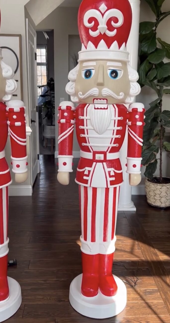 How to DIY and Paint the Viral 6 Foot Walmart Nutcracker: Creative Holiday Decorating Ideas