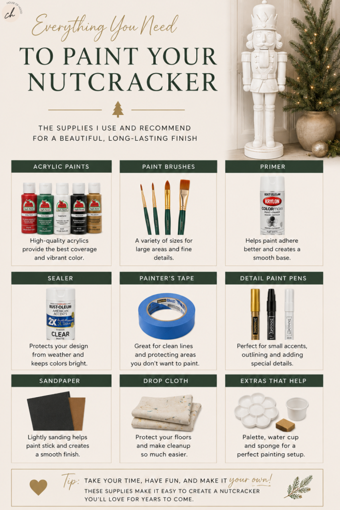 DIY this viral Walmart Nutcracker for 2026! See step-by-step painting tips, color ideas, and creative holiday inspiration.