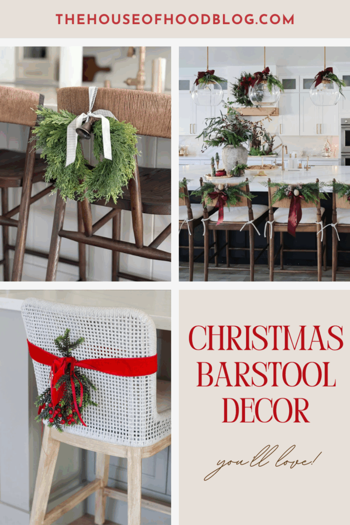 Christmas Bar Stool Wreath Decor Ideas You’ll Love This Holiday Season