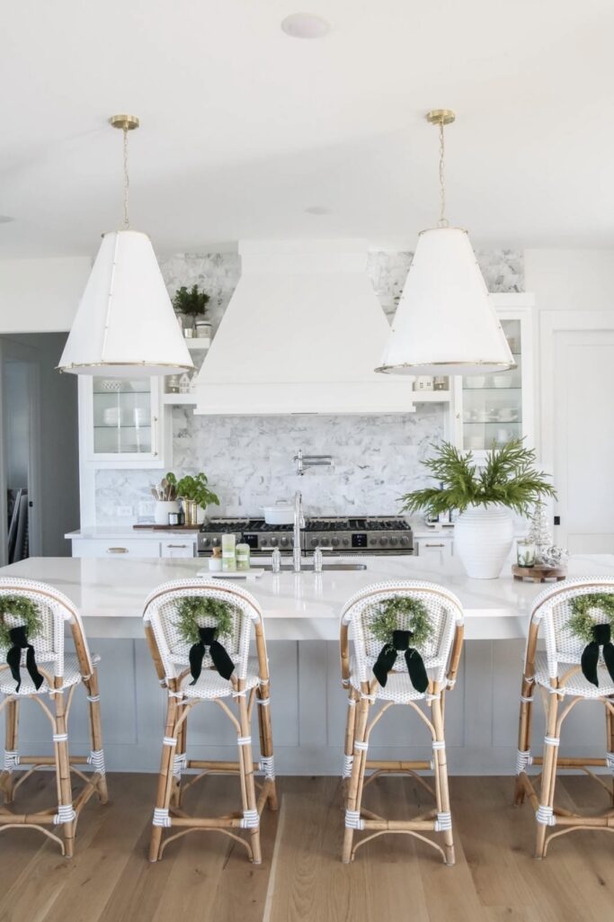 Christmas Bar Stool Wreath Decor Ideas You’ll Love This Holiday Season