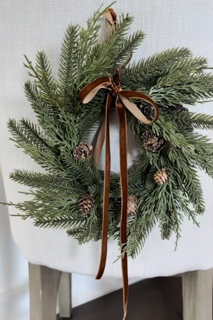 Christmas Bar Stool Wreath Decor Ideas You’ll Love This Holiday Season