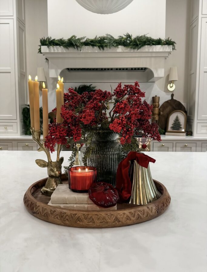 Christmas Kitchen Island Centerpiece Decor Ideas for 2025