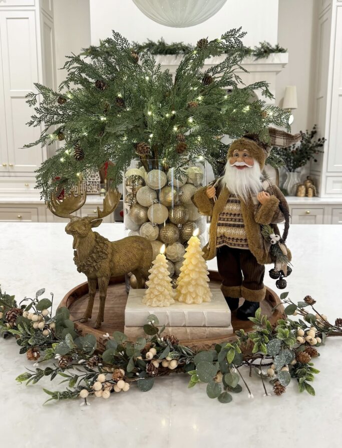 Christmas Kitchen Island Centerpiece Decor Ideas for 2025