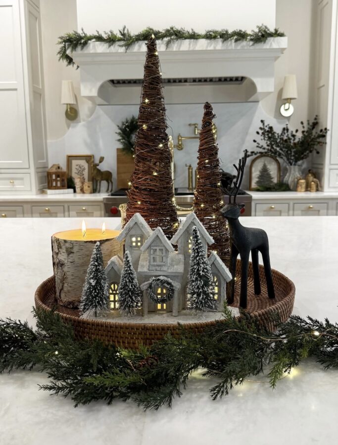 Christmas Kitchen Island Centerpiece Decor Ideas for 2025