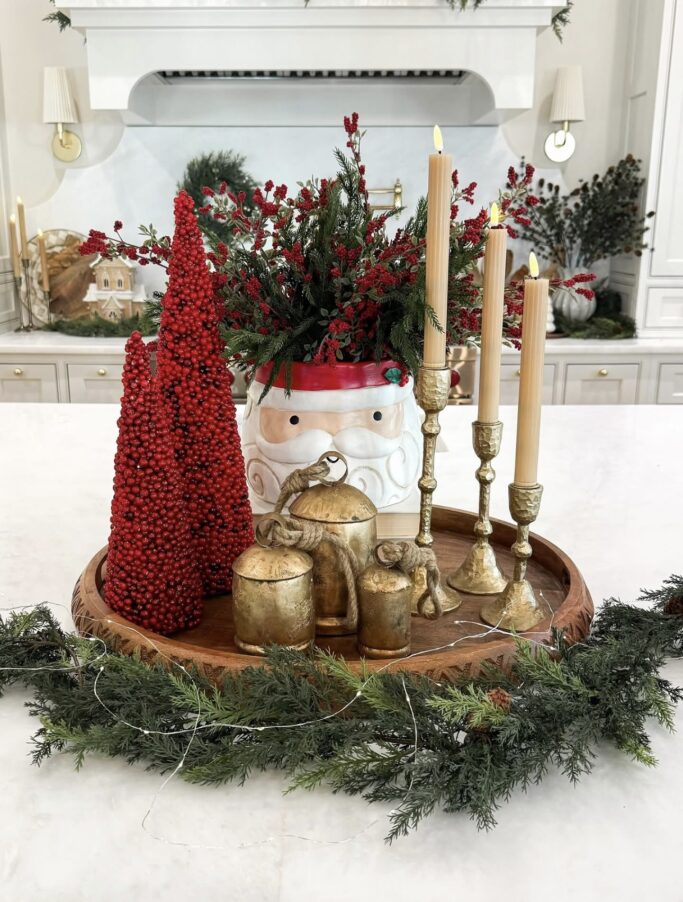 Christmas Kitchen Island Centerpiece Decor Ideas for 2025