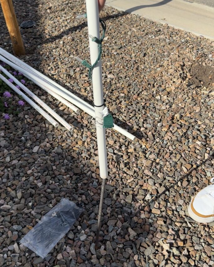 How to Install Light-Up Christmas Arches on Your Sidewalk