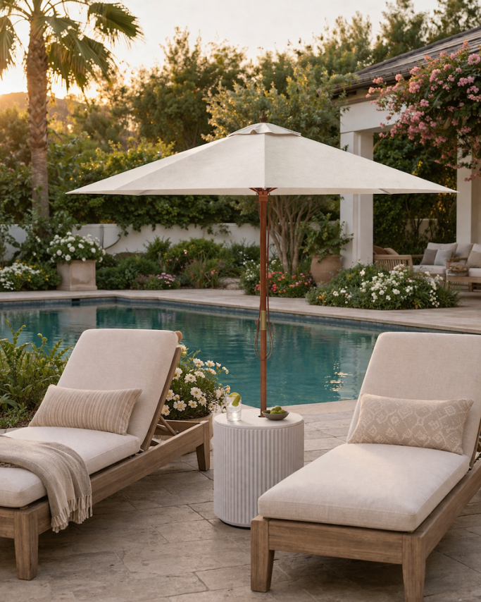 Backyard Shade Ideas for Hot Climates- Veradek Umbrella Table Review