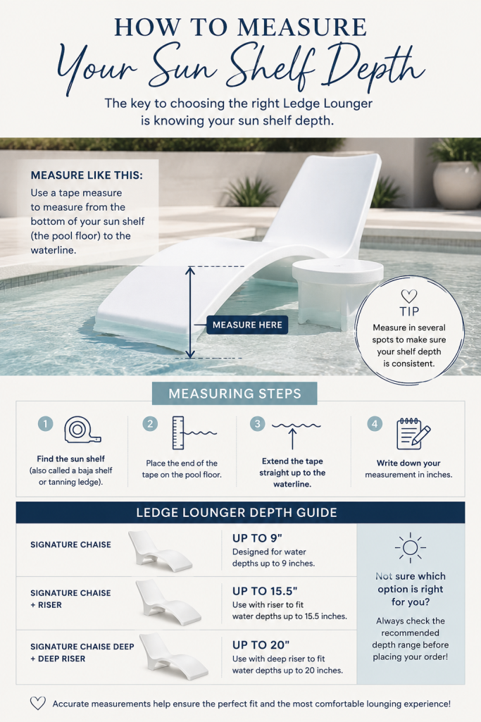 How to Choose the Right Ledge Lounger for Your Sun Shelf Depth