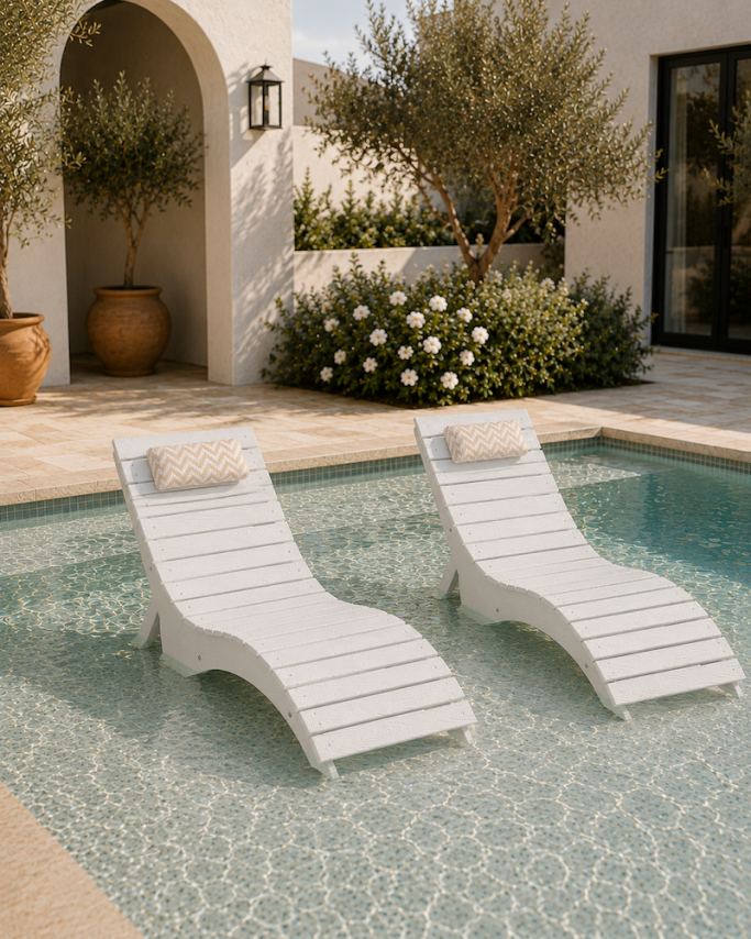 Read my honest AquaCurve review, including the Michelle pool loungers, pricing, comfort, and my exclusive 10% off discount code CHE10!
