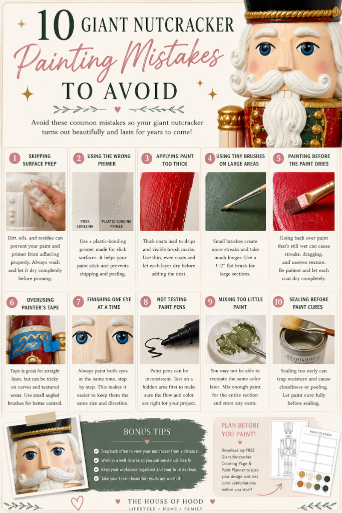 How to Paint a Giant Nutcracker: Supplies, Tips & Mistakes to Avoid