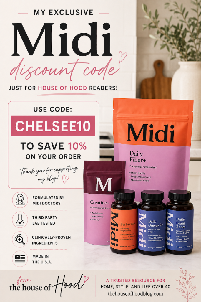 Midi Supplements Discount Code + Review: Save 10% with code CHELSEE10! I’m sharing my experience with Midi supplements and which products I love most.