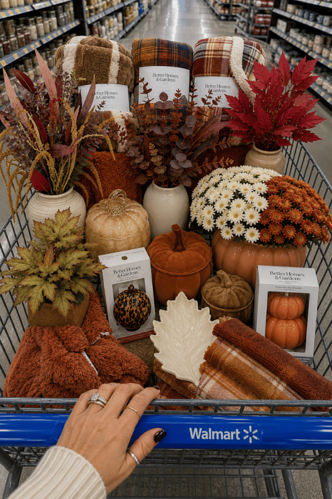 See the best Walmart fall decor for 2026! I'm sharing my favorite new fall finds, including pumpkins, throws, florals, candles, and kitchen decor!