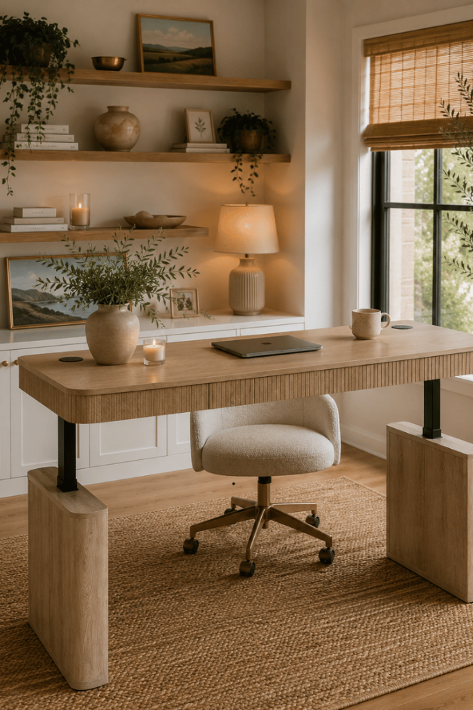 Read my Hulala Home Baggio Standing Desk review + 20% off discount code CCH20! See exactly why we love it for our home office!