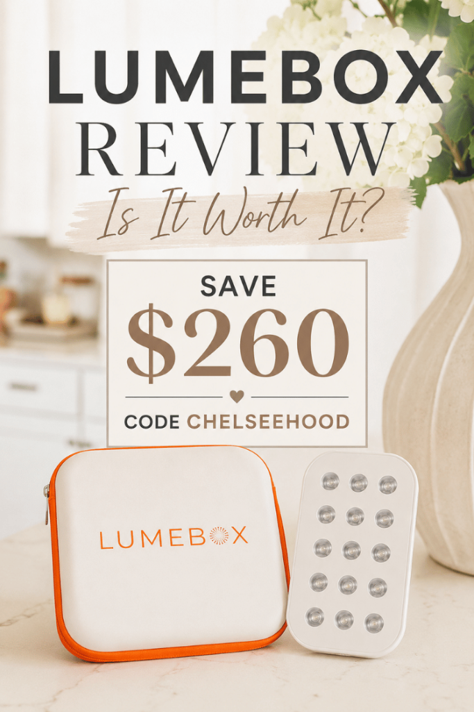 Read my honest LUMEBOX review and learn how I use red light therapy. Plus, use LUMEBOX discount code CHELSEEHOOD to save $260!